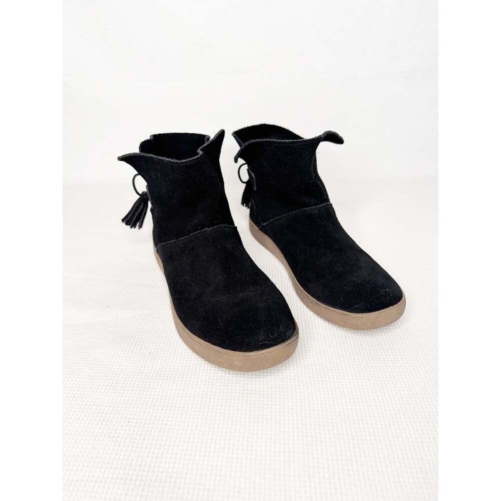 Koolaburra by UGG Skyller Ankle Boots Black Suede Tassel SZ 8